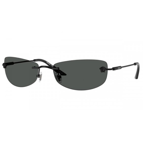NEW VERSACE RIMLESS MEN VE2279 143687 SUNGLASSES MOD 2279 1436/87 BLACK GREY - Picture 1 of 3